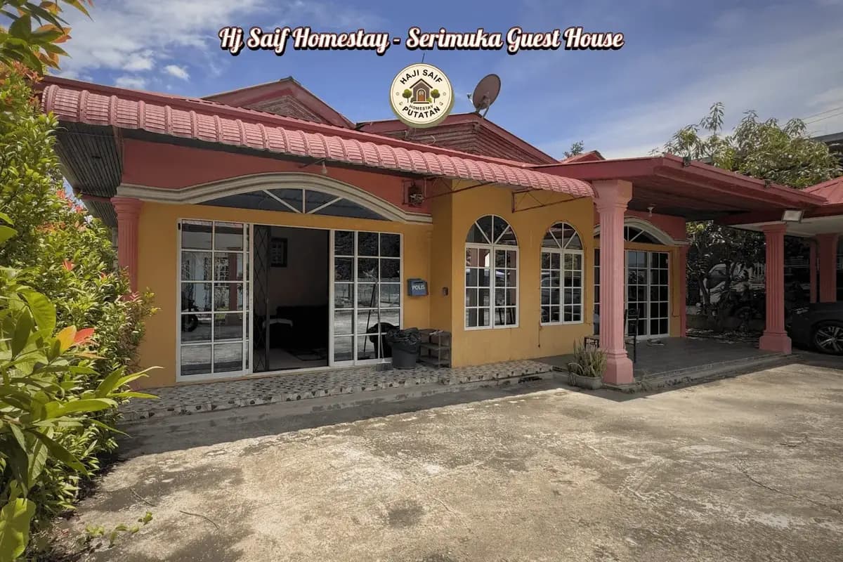 Bahagian luar unit Serimuka di Haji Saif Homestay Putatan
